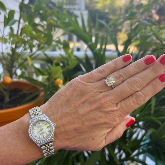 SOLD Rolex Ladies 1.8 Carat Diamond Datejust Watch with Box & Appraisal - Picture 1 of 15